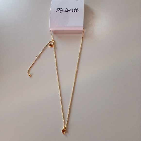 ❤️Madewell❤️ Gold Plated Tiny Moon Pendant💥Vintage Gold 💥 - Picture 2 of 7